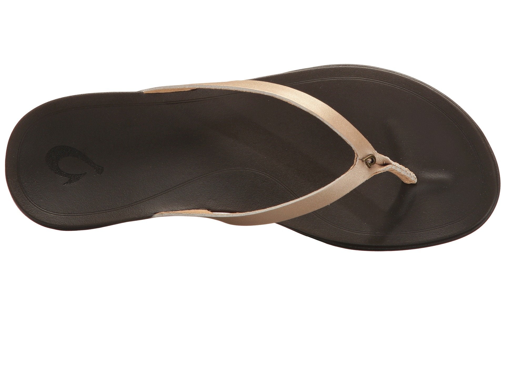 Olukai Ho Opio Leather Womens Sandal FA48-Bubbly-Dark Java 7