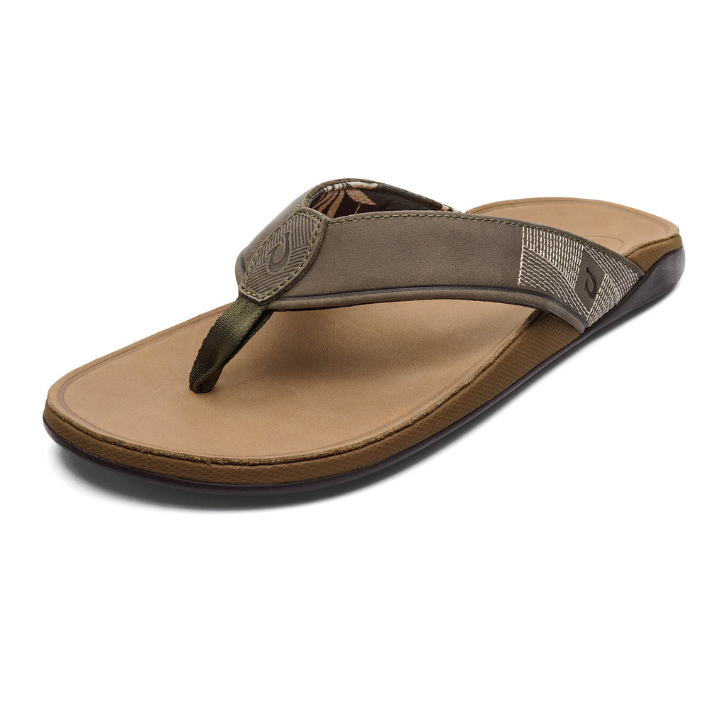 Olukai Tuahine Mens Sandal HGGS-Hunter-Golden Sand 10