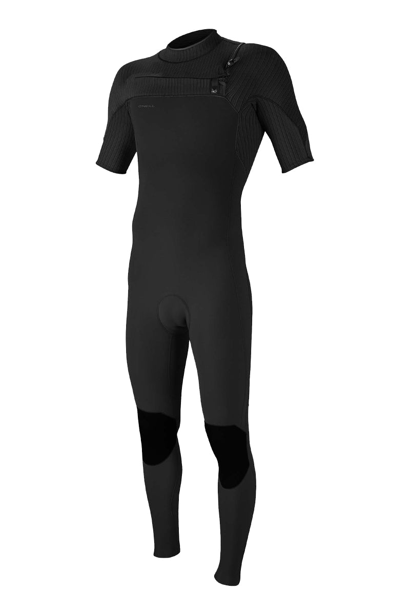 O Neill Hyperfreak 2mm Chest Zip SS Fullsuit A00-22-Black-Black XL