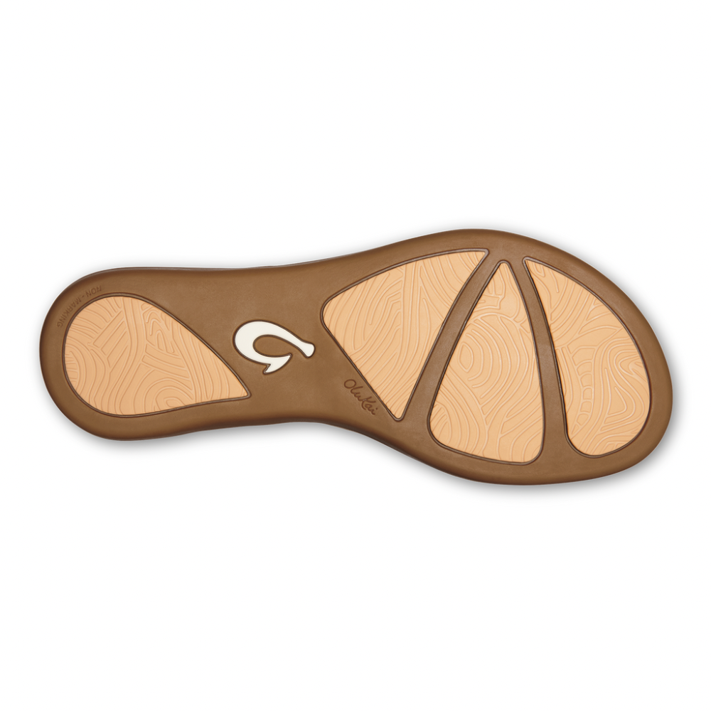 Olukai Honu Womens Sandal WBGS-Bright White-Golden Sand 6