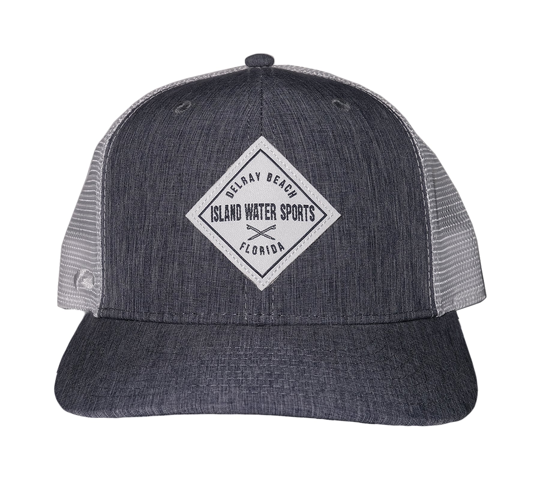 Island Water Sports Delray Beach Baseball Hat Cross Board SteelHeather