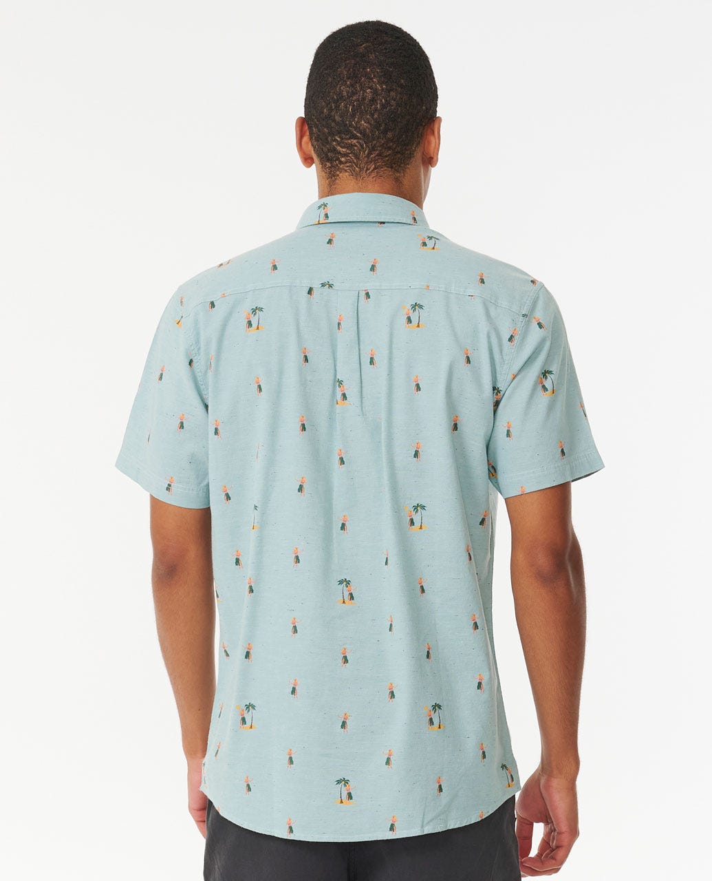 Rip Curl Hula Breach SS Shirt 3458-DustyBlue M
