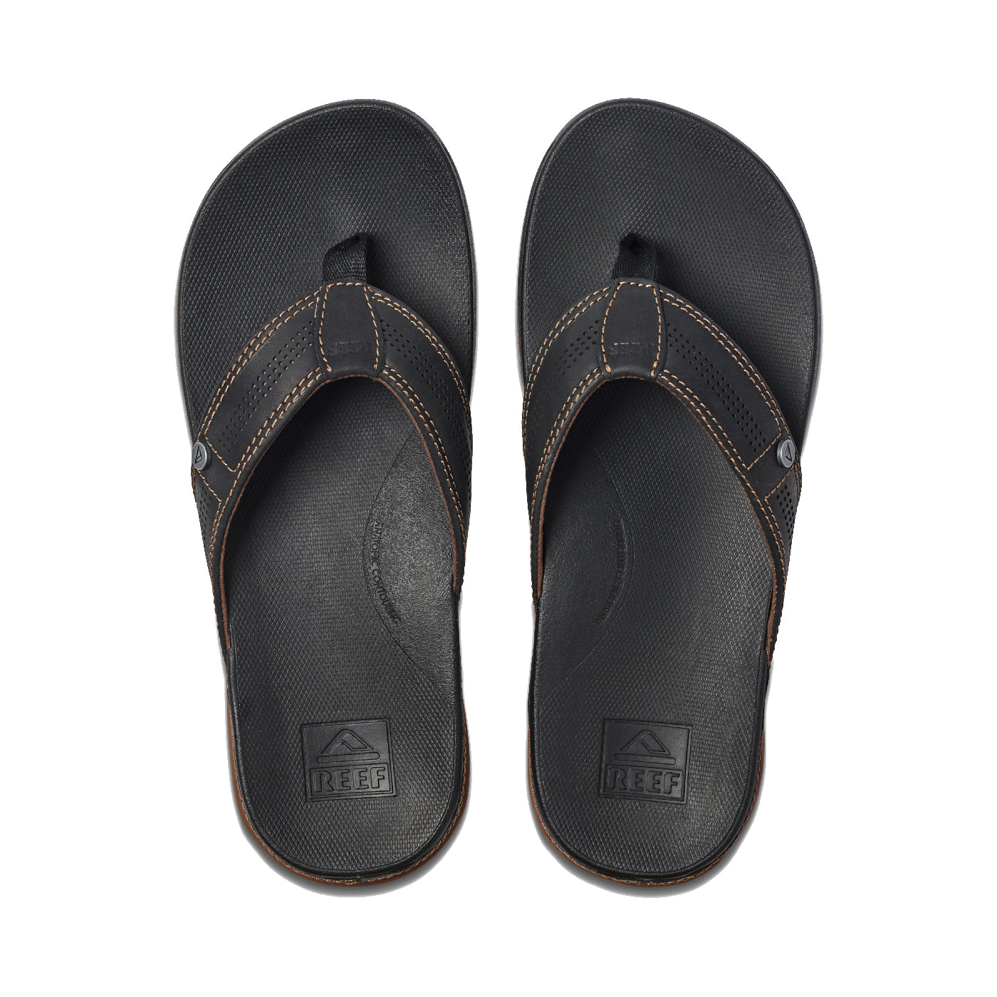 Reef Cushion Lux Mens Sandal BKB-Black-Brown 12