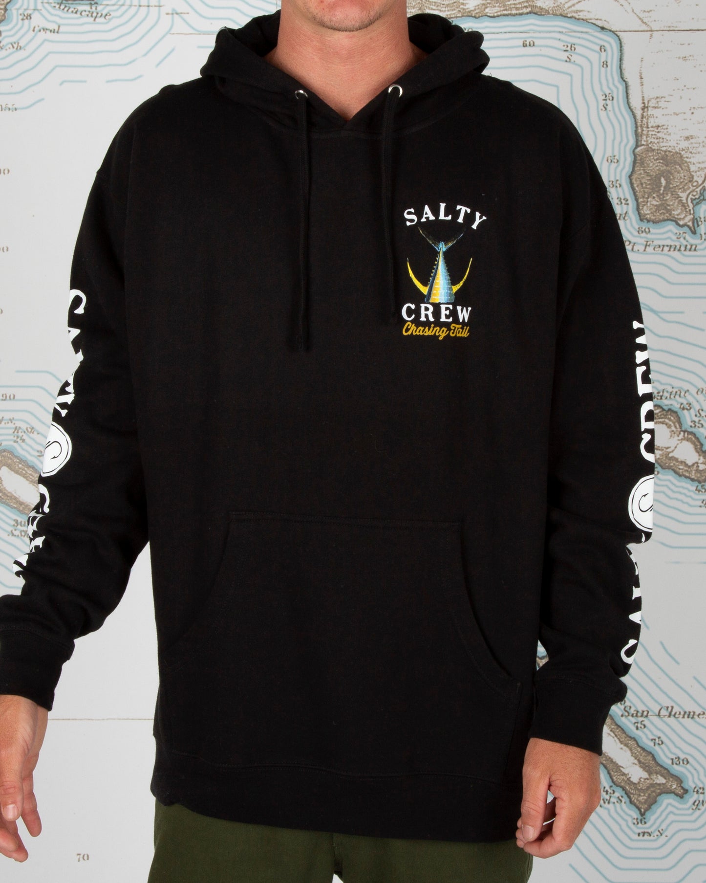 Salty Crew Tailed Hood Fleece Black XL