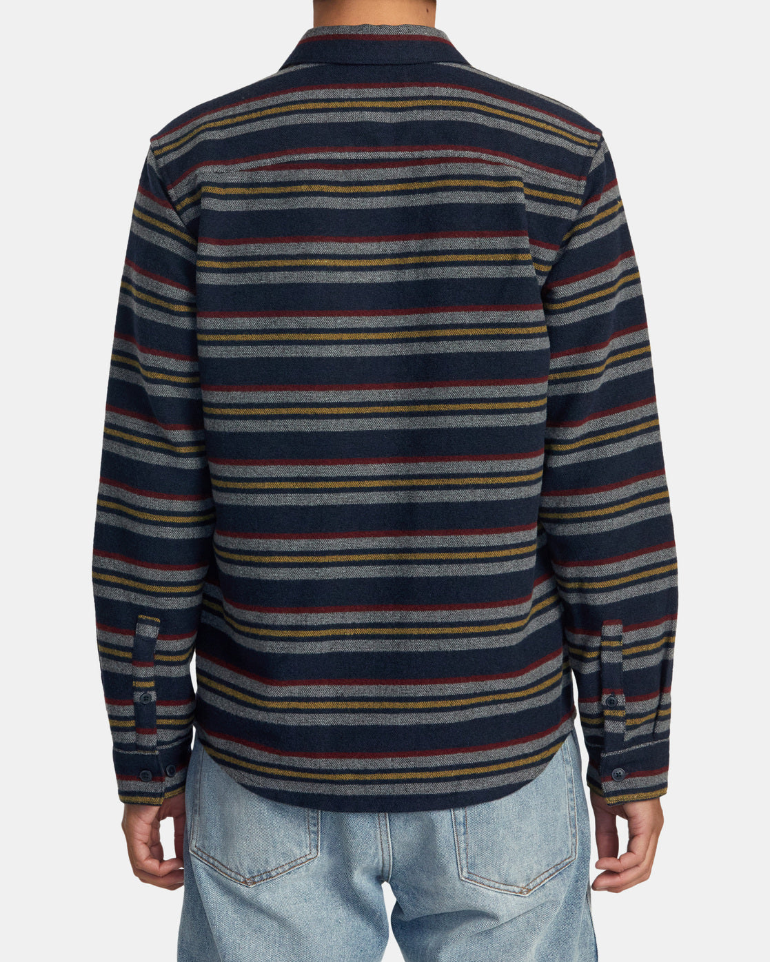 RVCA Blanket LS Woven NVY XXL