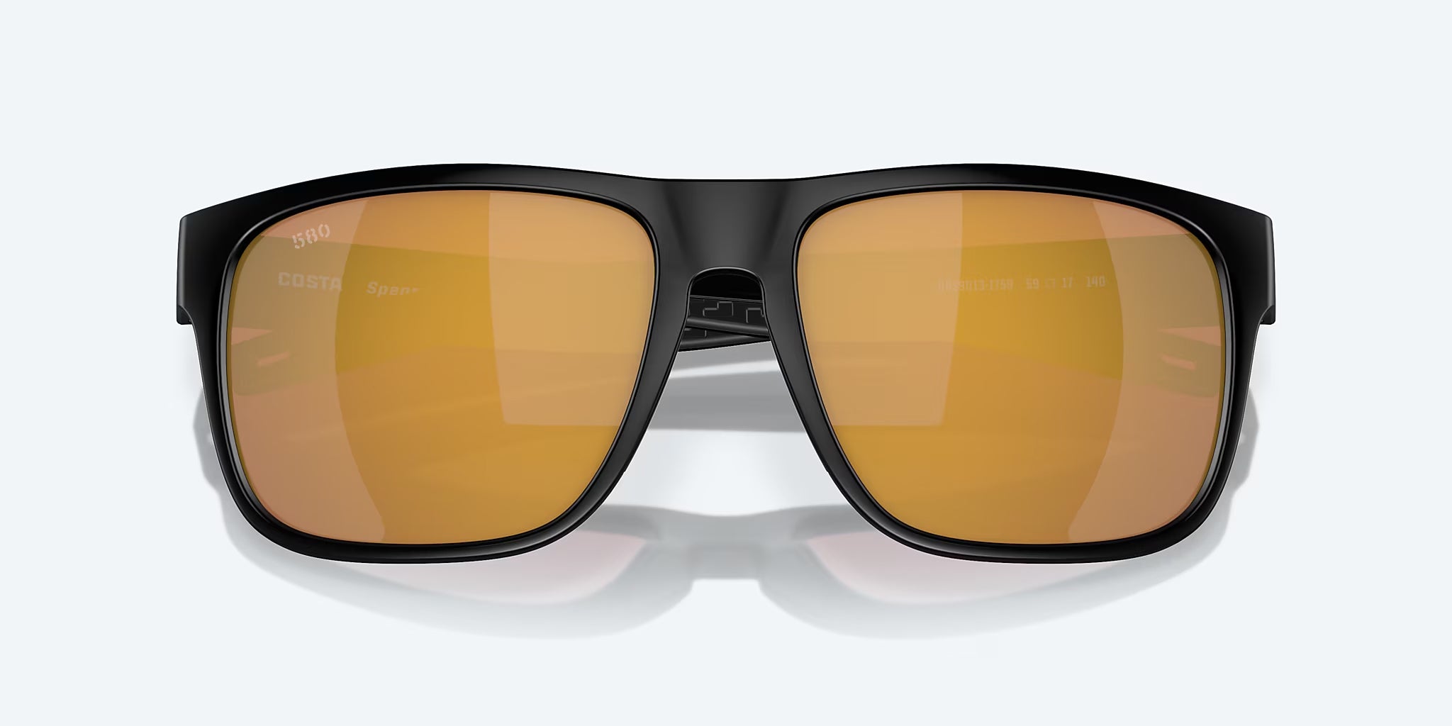 Costa Del Mar Spearo XL Sunglasses MatteBlack Gold Mirror 580G
