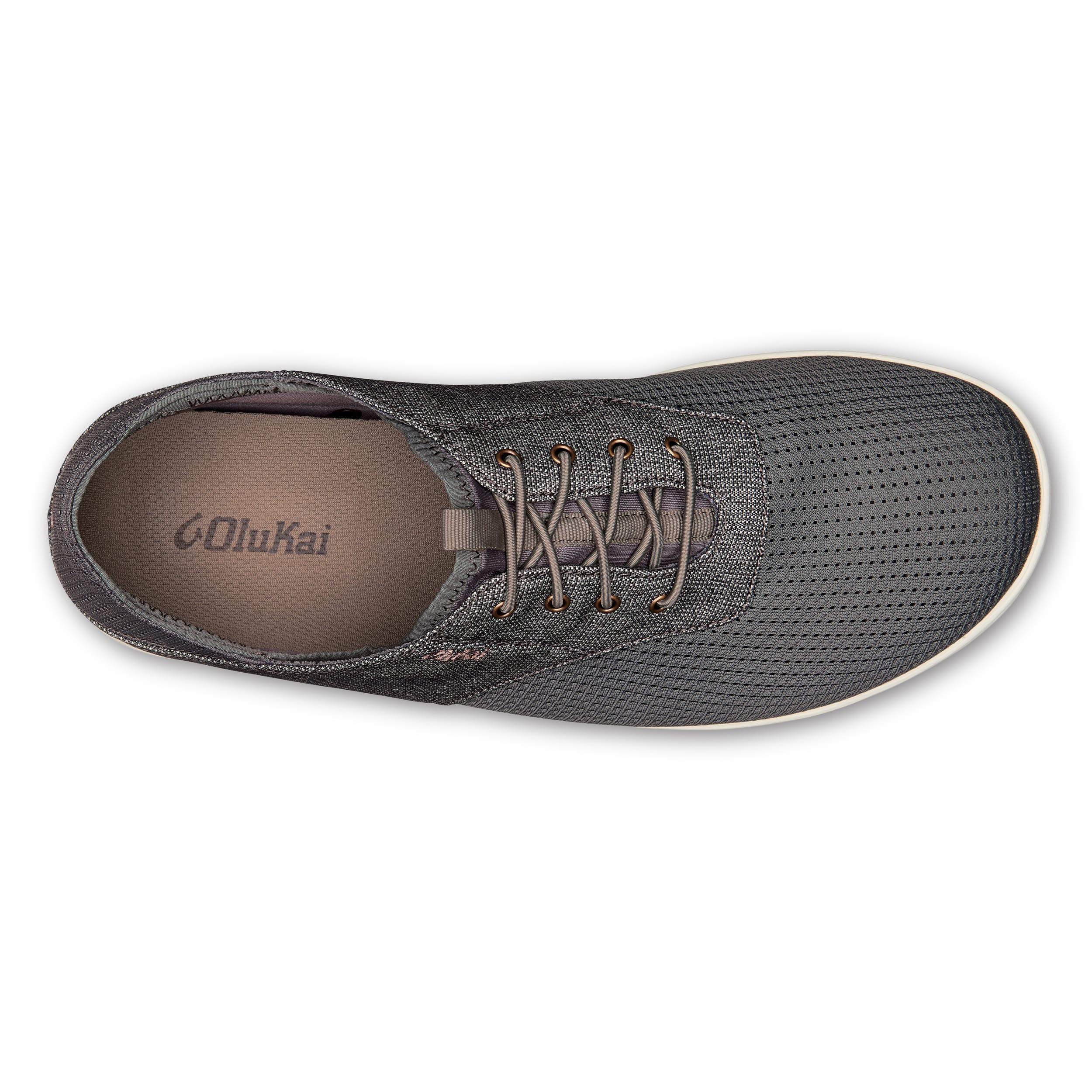 Olukai Nohea Moku Mens Shoe 2610-Charcoal-Clay 8.5