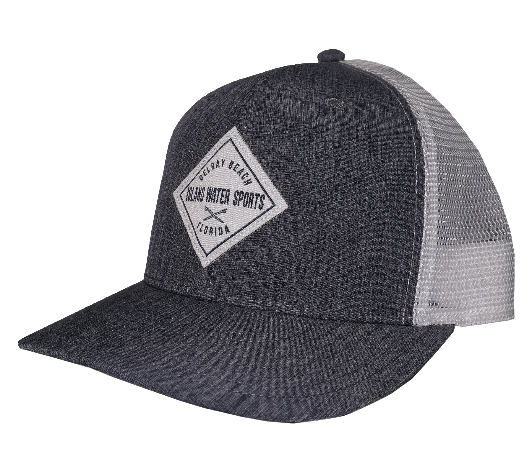 Island Water Sports Delray Beach Baseball Hat Cross Board SteelHeather