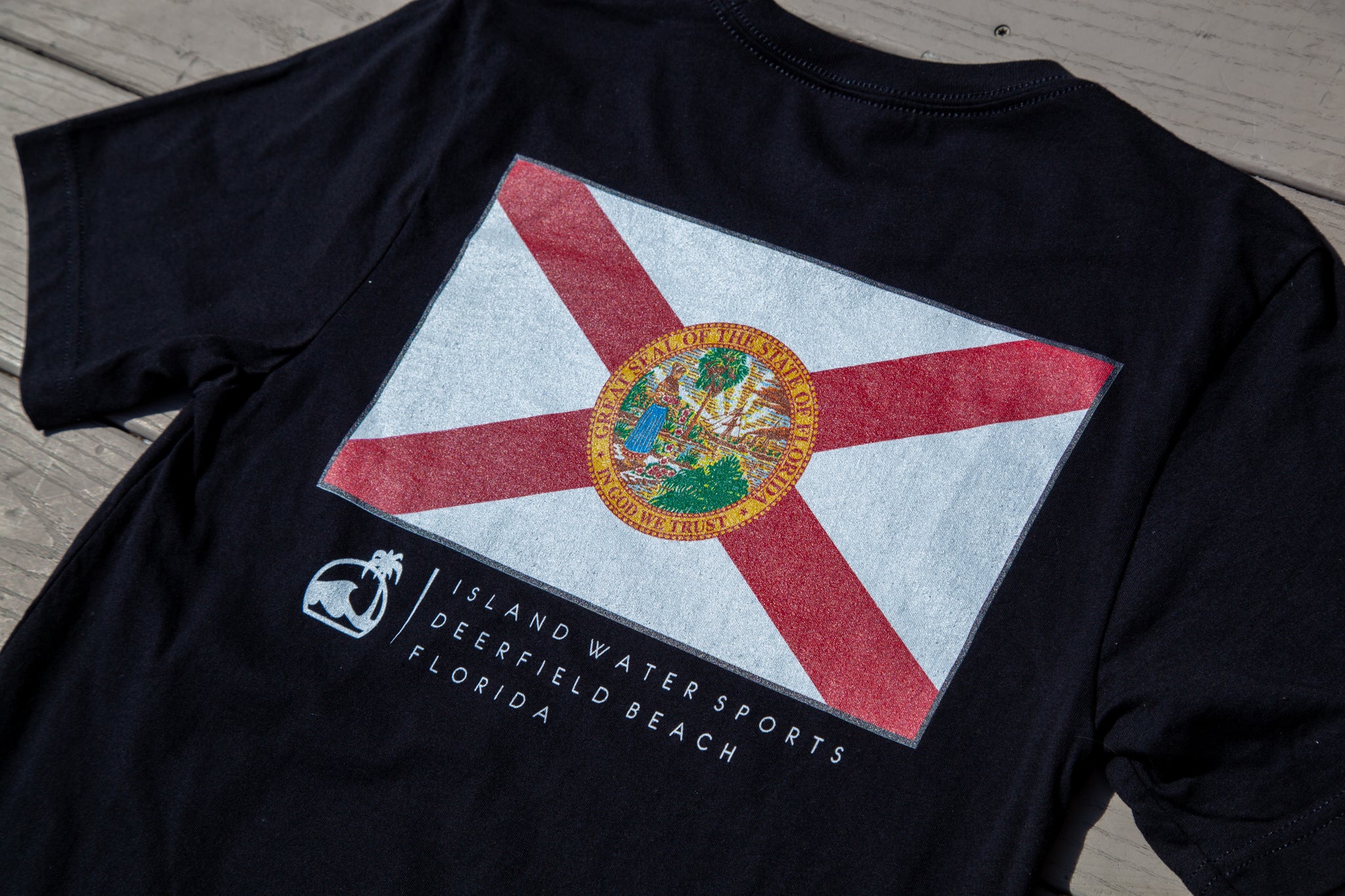 Island Water Sports Florida Pride S/S Tee Black S
