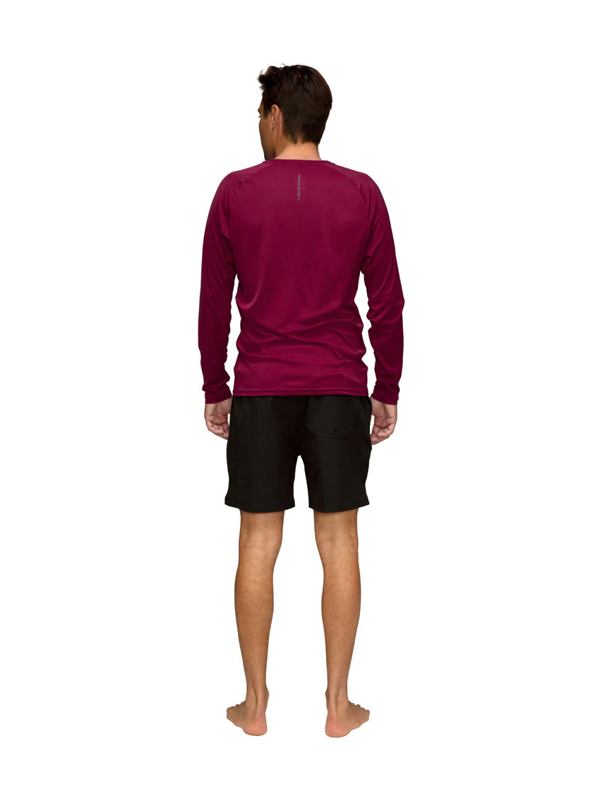 Florence Marine X UPF LS Shirt Maroon XL