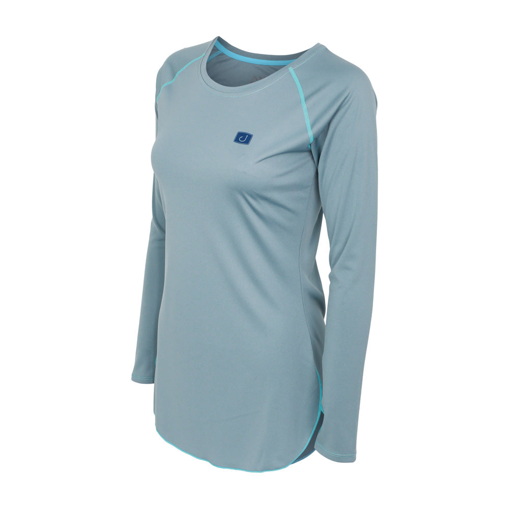 Avid Womens Inlet AVIDry 50+ UPF Long Sleeve LtSlate L
