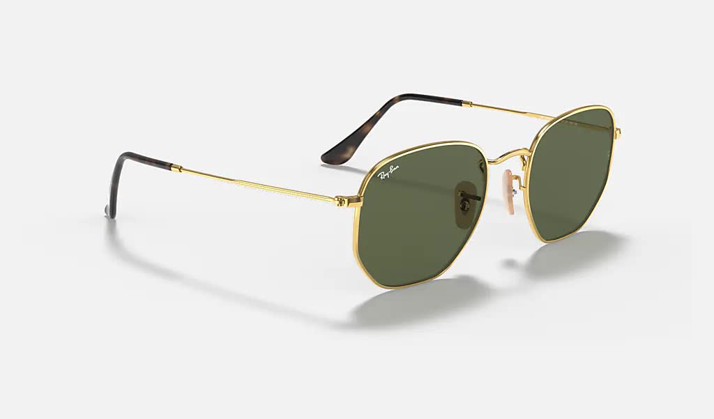 Ray Ban Hexagonal Sunglasses Arista G-15Green Hexagonal