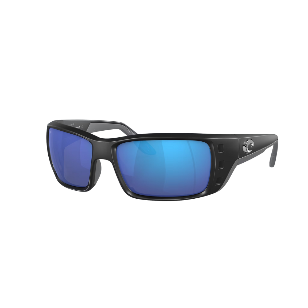 Costa Del Mar Permit Blue Mirror 580G Matte Black Frame