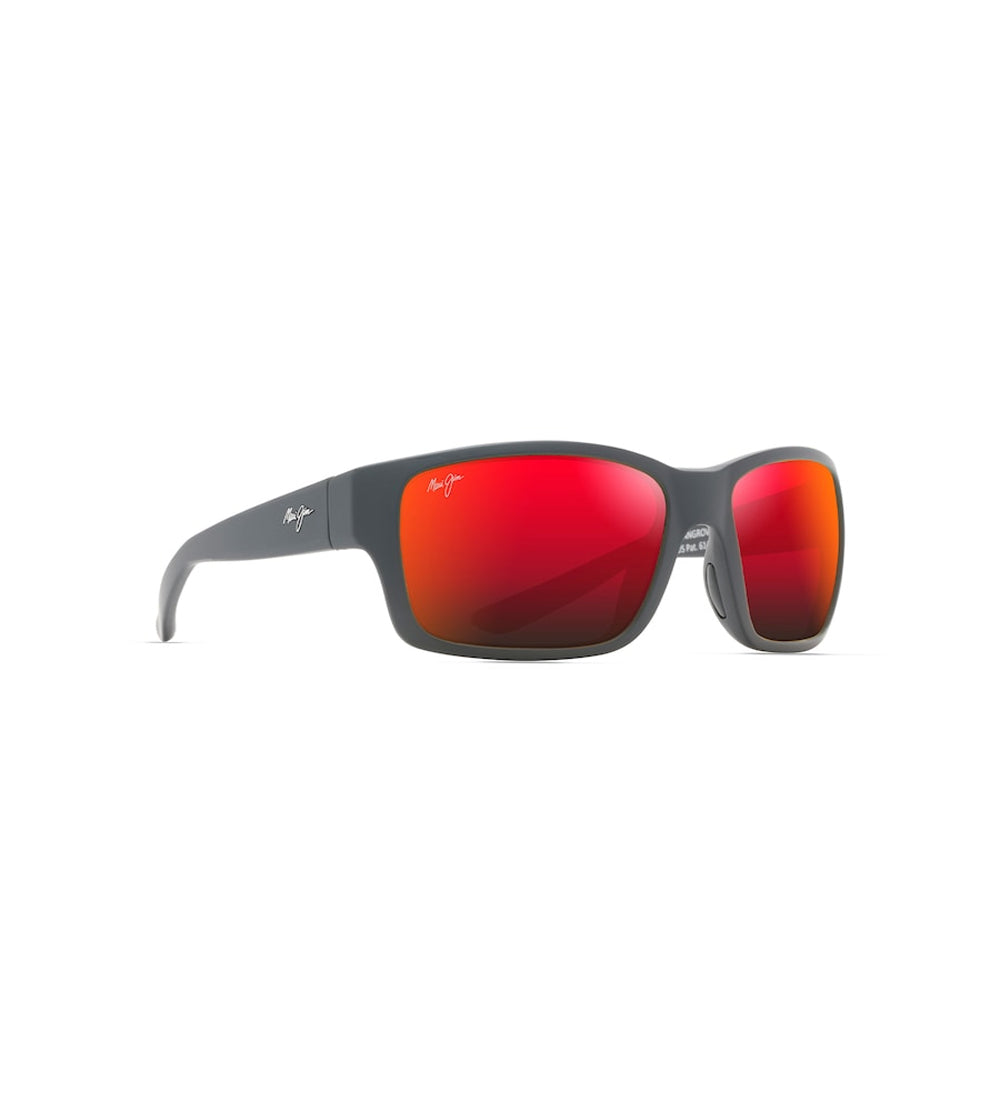 Maui Jim Mangroves Polarized Sunglasses MatteBlack HawaiiLava