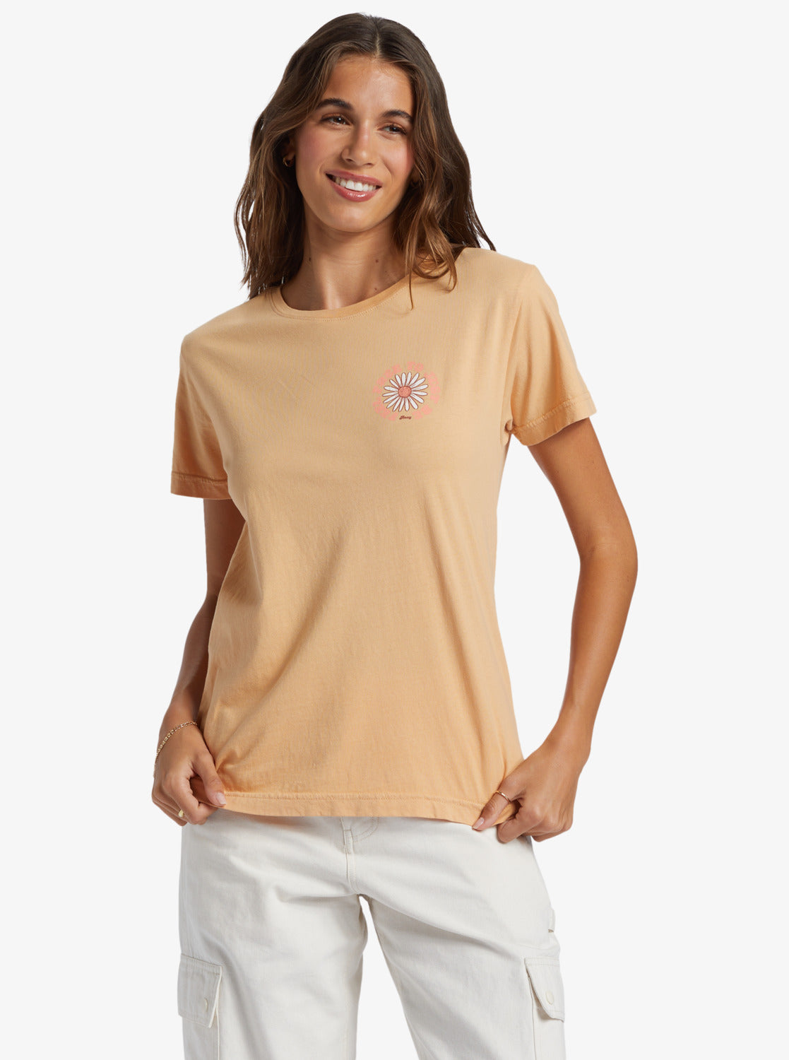 Roxy Feel Free Boyfrind Crop SS Tee CJJ0 XS