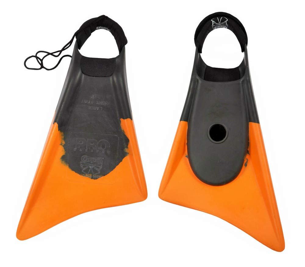 Churchill Makapuu Pro Bodyboard Fins Black-Orange ML