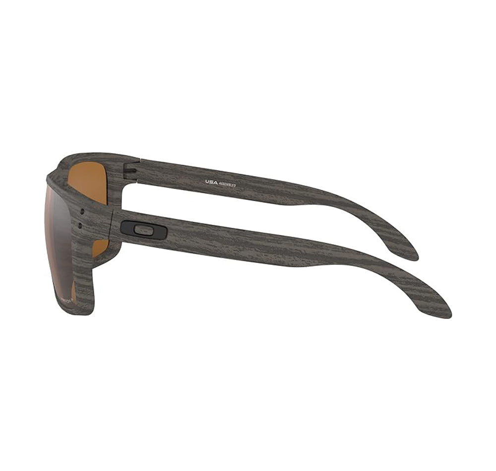 Oakley Holbrook XL Polarized Sunglasses Woodgrain PrizmTungsten Square