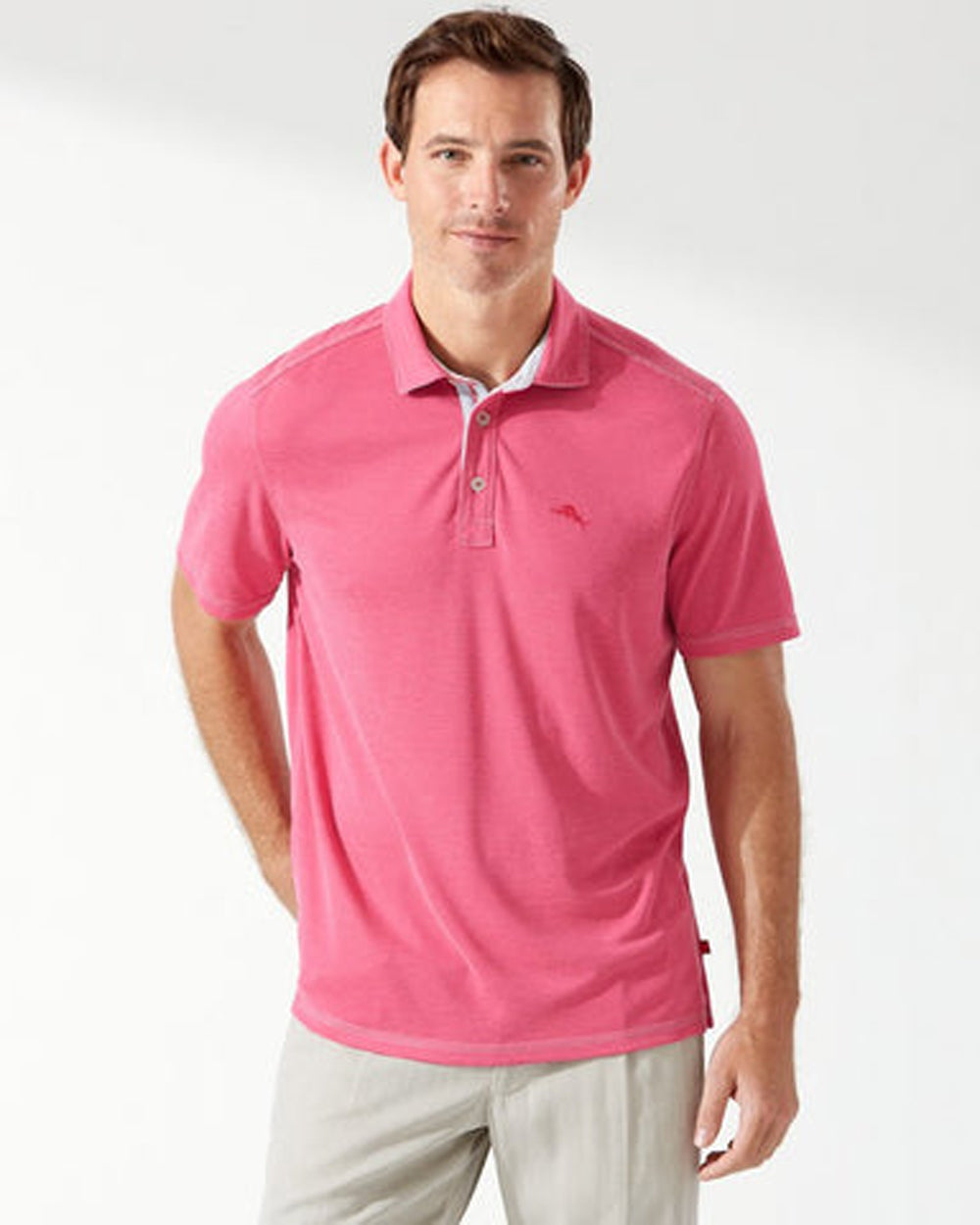 Tommy Bahama Paradise Cove Polo Dahlia Pink L
