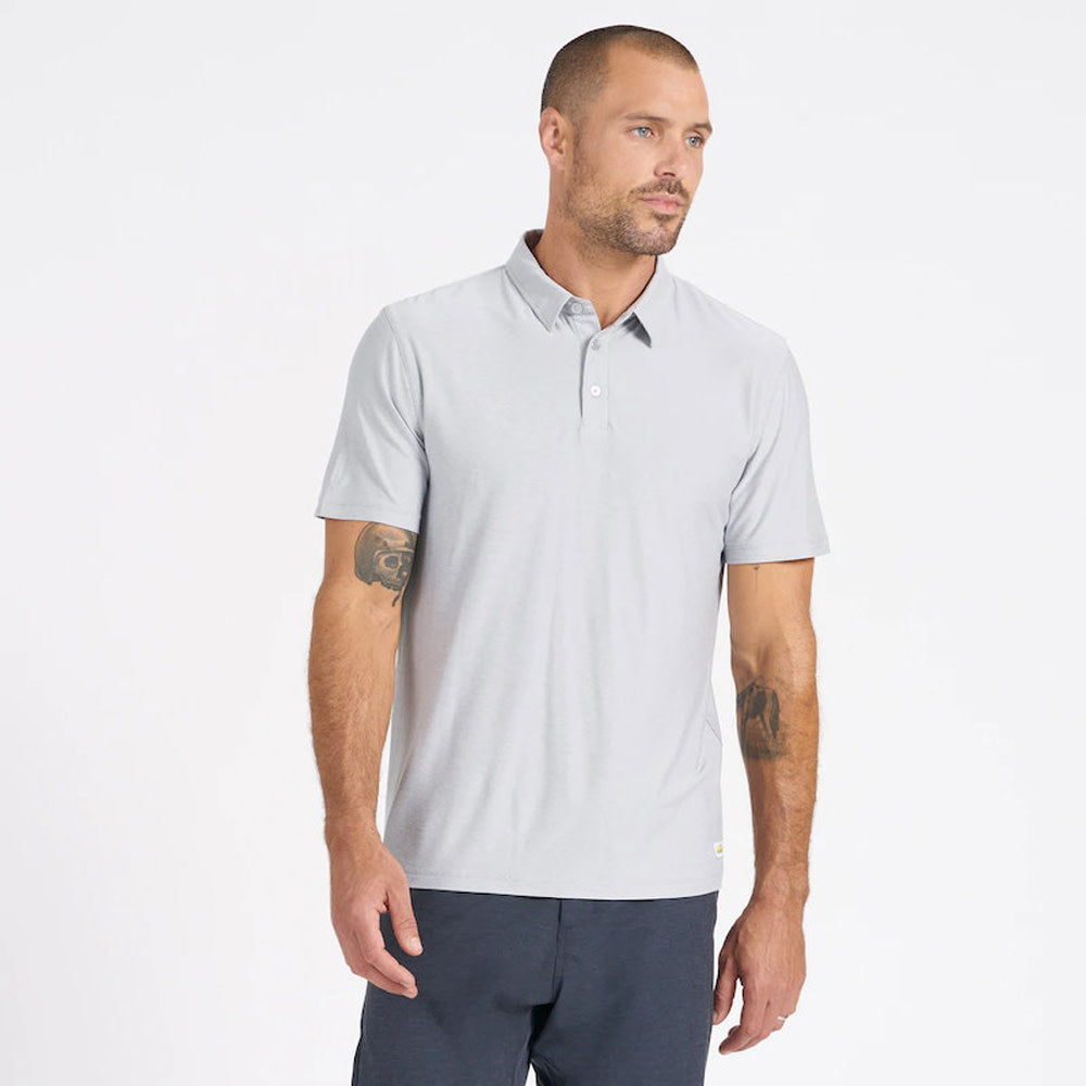 Vuori Strato Tech Polo HPT-PlatinumHeather M