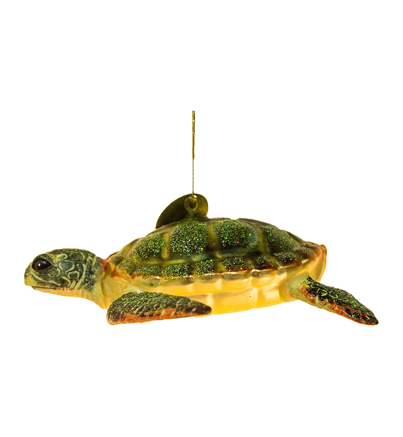 Cape Shore Blown Glass Sea Turtle Ornament  OS