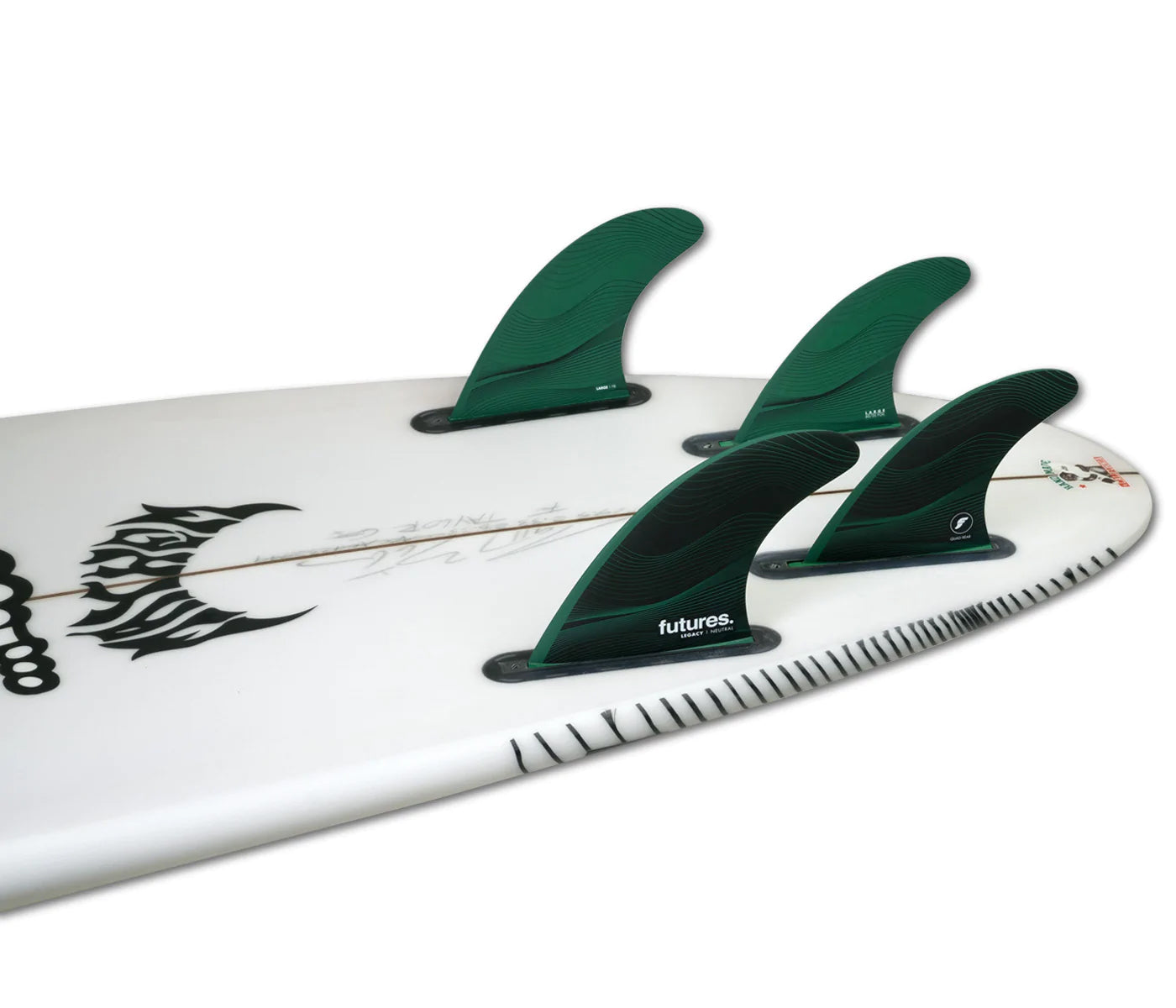 Future Fins F8 Honeycomb 5-Fin Set Green L