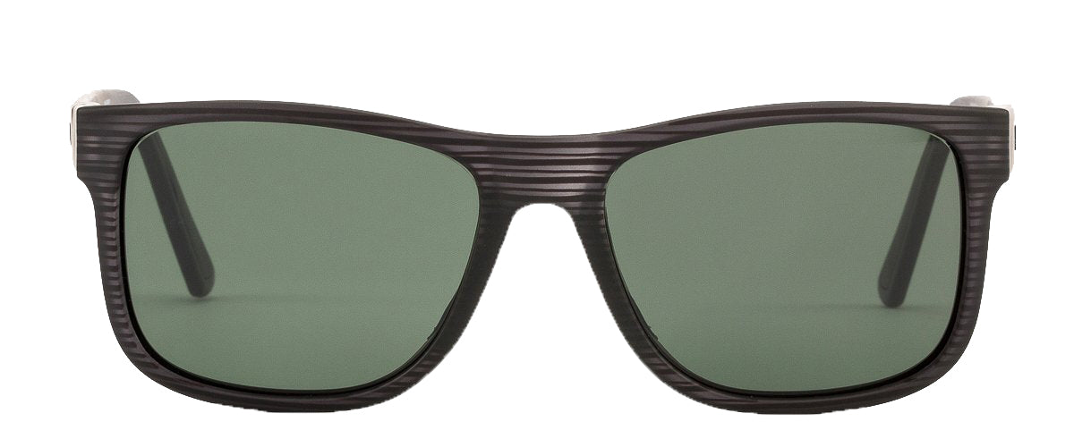 Otis Casa Bay Polarized Sunglasses Black Woodland Matte Grey Square