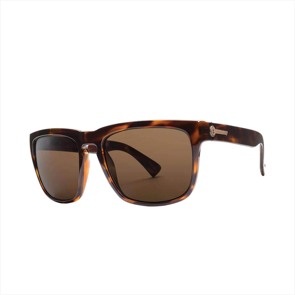 Electric Knoxville XL Polarized Sunglasses Gloss Tort Ohm Bronze Square