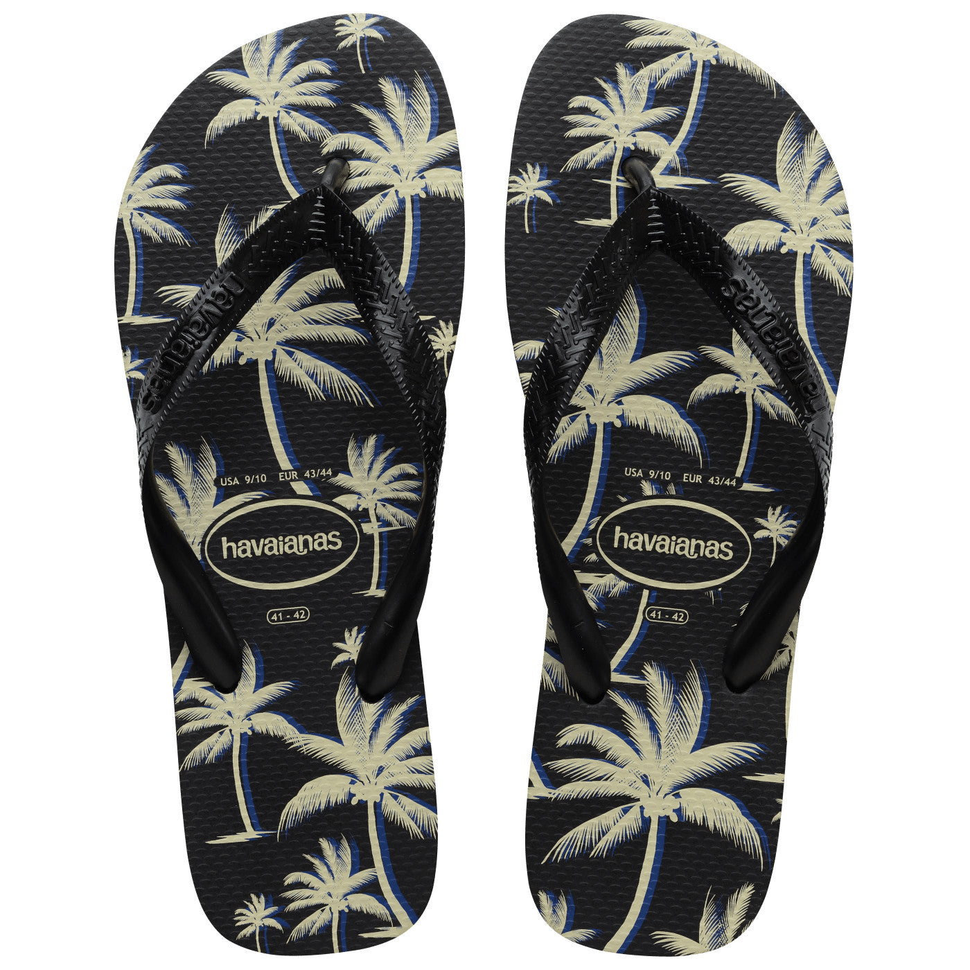 Havaianas Top Aloha Mens Sandal 4058-Black-Black-White 8