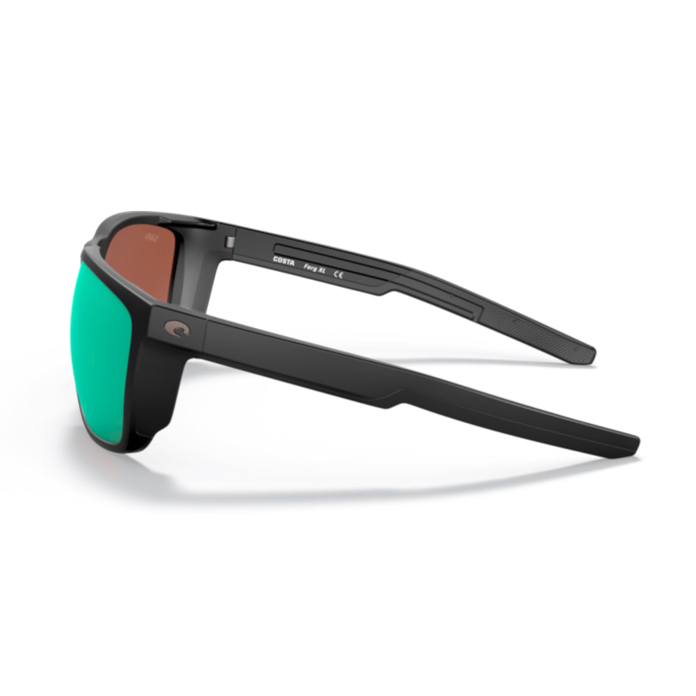 Costa Del Mar Ferg XL Sunglasses MatteBlack GreenMirror 580G