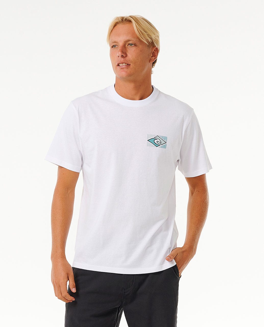 RIP CURL TRADITIONS TEE 1000-WHITE XXL