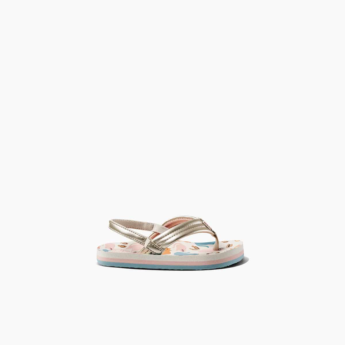 Reef Little Ahi Girls Sandal Cool Cats 10 C