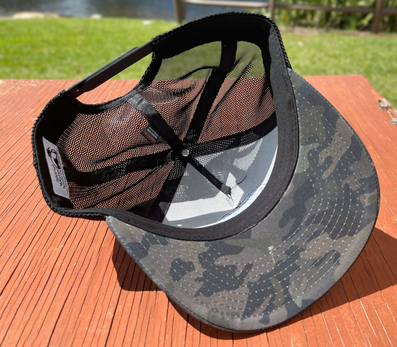 Island Water Sports Seal of Florida Trucker Hat Camo/Black OS