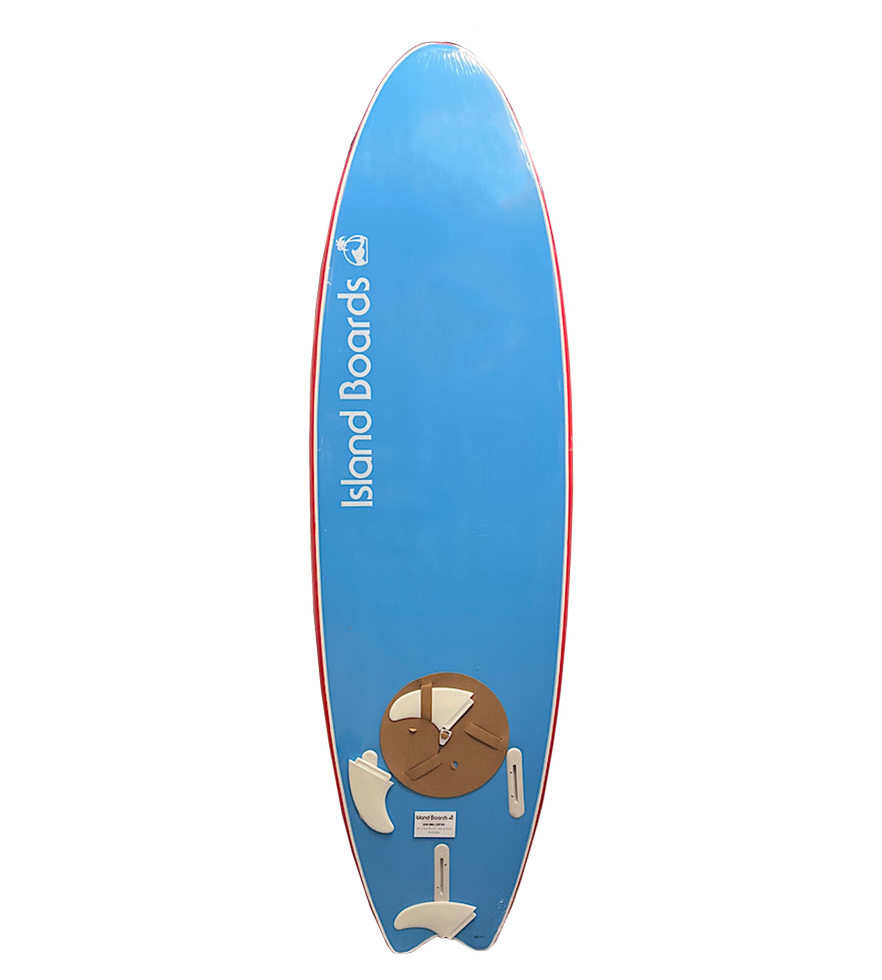 Island Water Sports Swallow Tail Softtop Surfboard Red 6ft6in