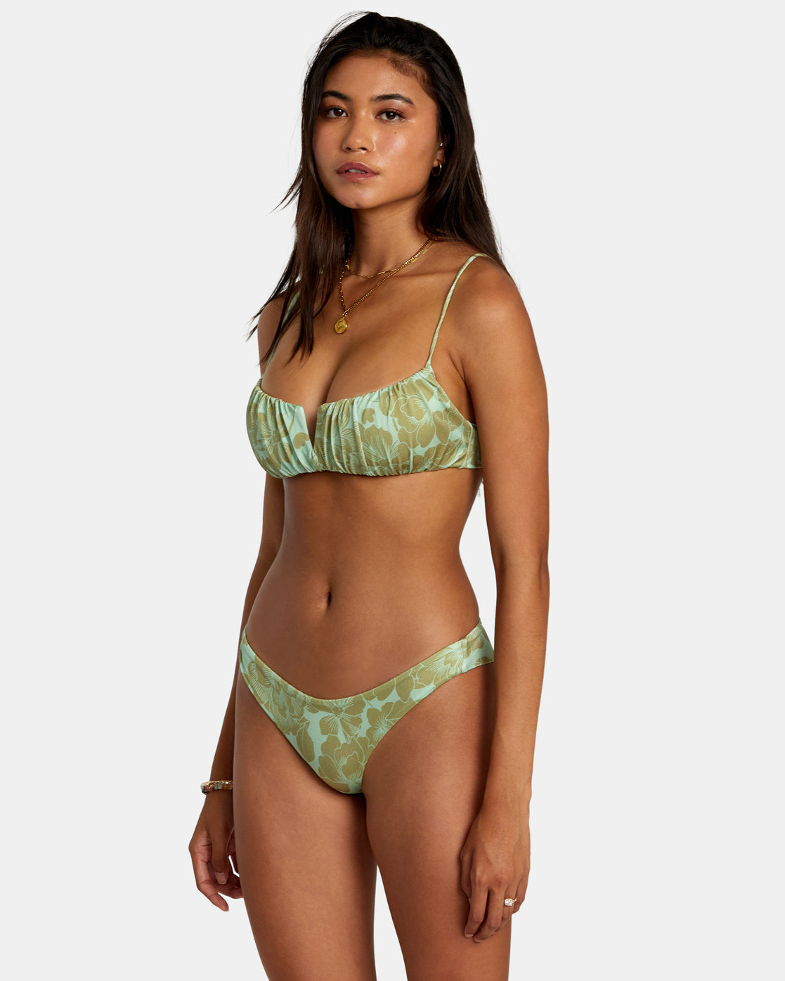 RVCA Fine Lines Shimmer Cheeky SFM L/12