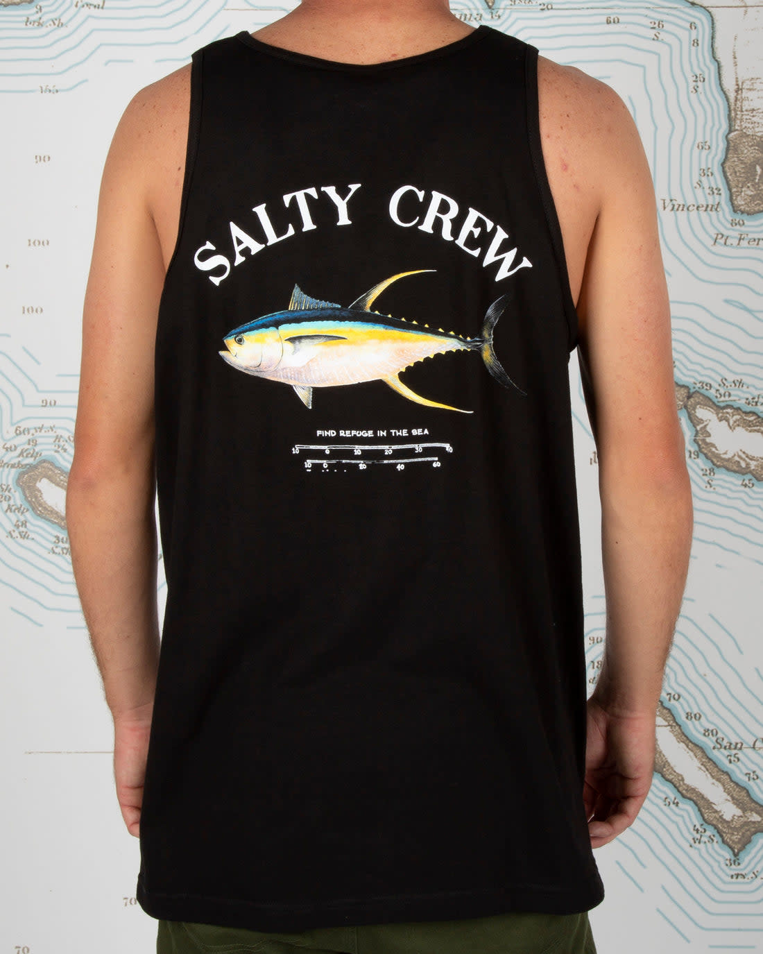 Salty Crew Ahi Mount Tank Black S