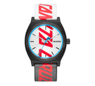 Nixon The Time Teller Watch Santa Cruz Collab 180-Black-Silver