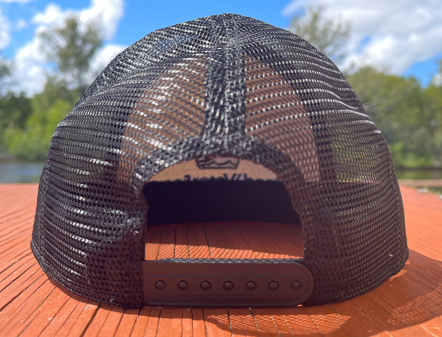 Island Water Sports Sunrise Palm Trucker Hat Birch OS