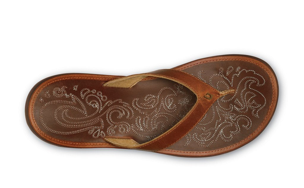 Olukai Paniolo Womens Sandal 8787-Natural-Natural 6