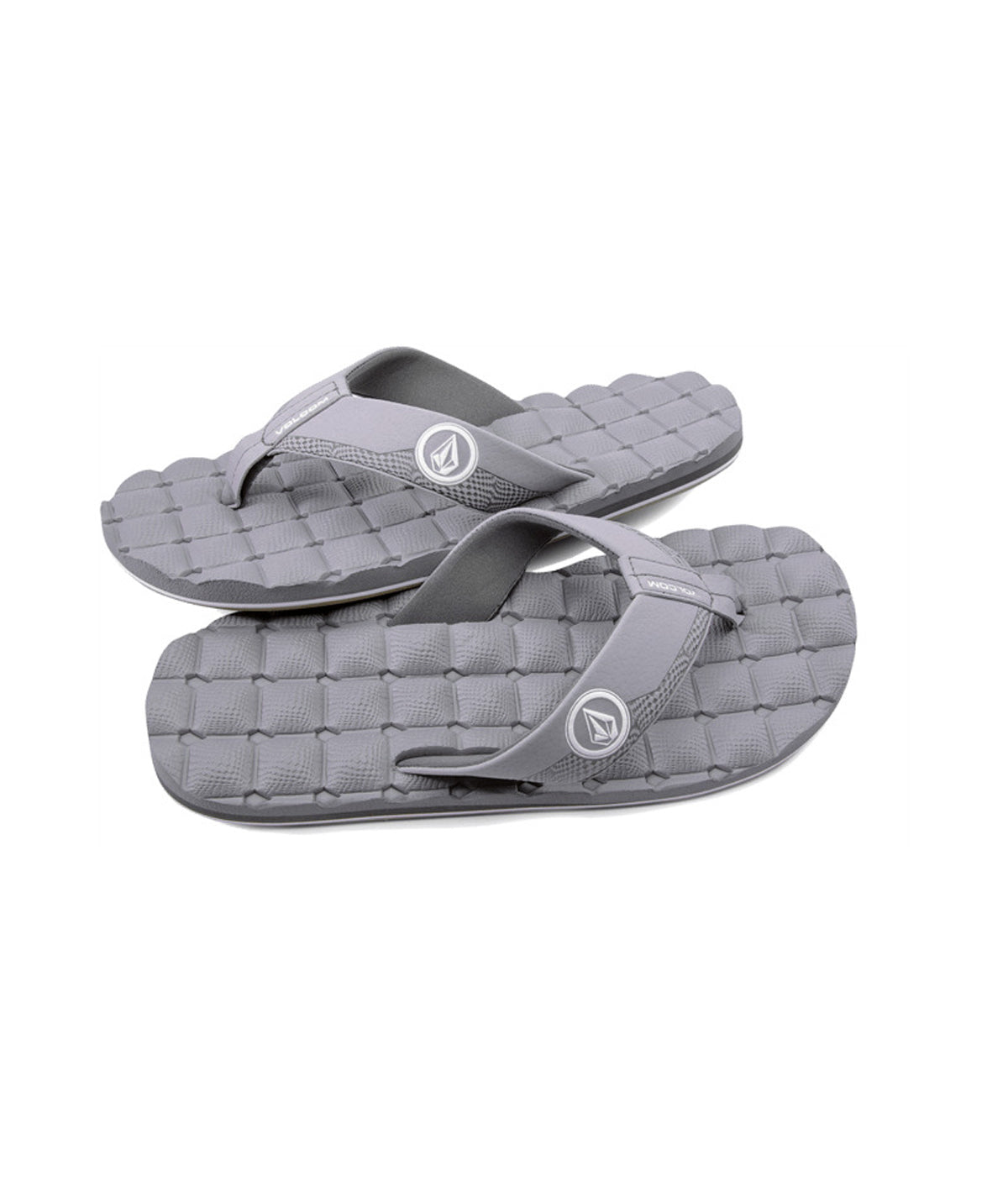 Volcom Recliner Mens Sandal LGR23-Light Grey 8