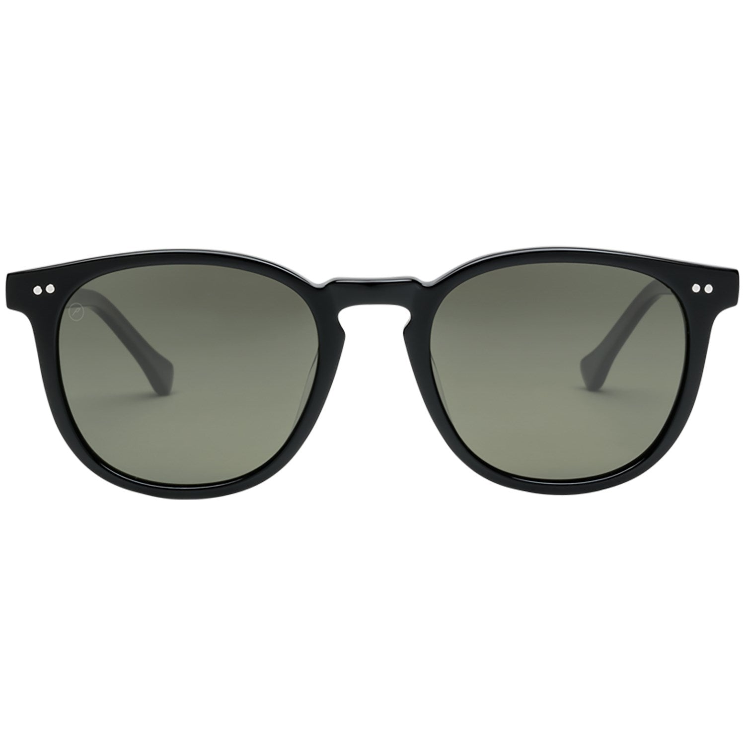 Electric Oak Polarized Sunglasses GlossBlack Grey Round