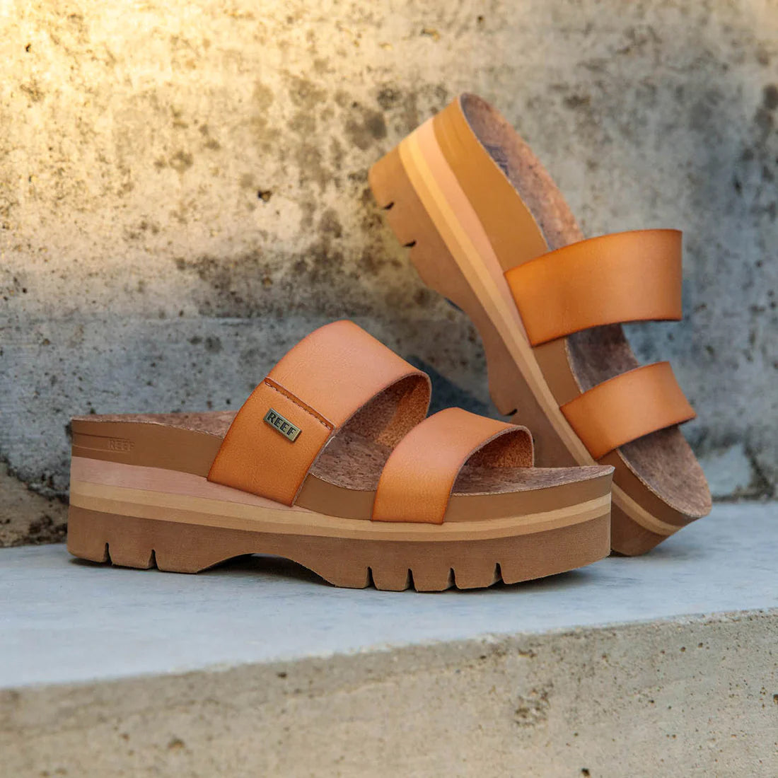 Reef Cushion Vista Higher Womens Sandal Natural 6