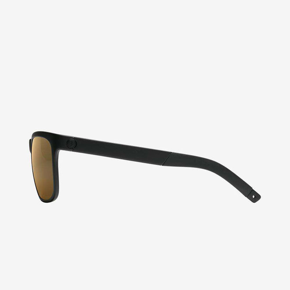Electric Knoxville Sport Polarized Sunglasses Matte Black Ohm+Bronze Square