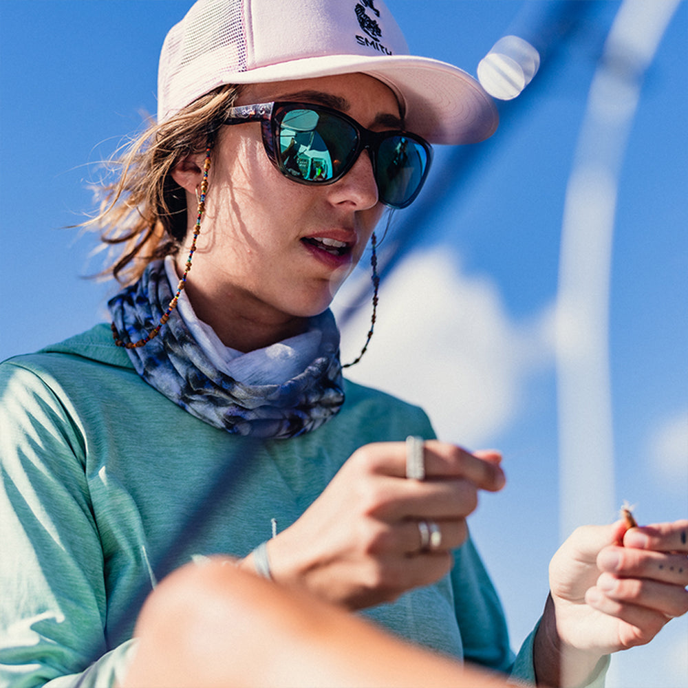 Smith Shoal Polarized Sunglasses SkyTortoise BlueMirror ChromaPopGlass