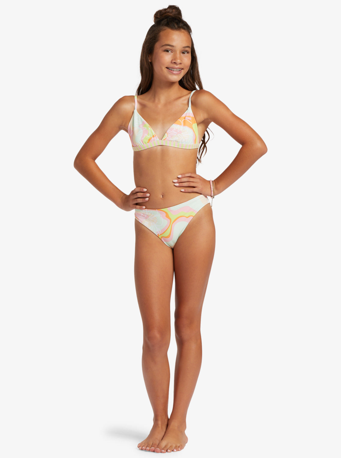 Roxy Hibiscus Revo Triangle Bikini Set GBG1 7