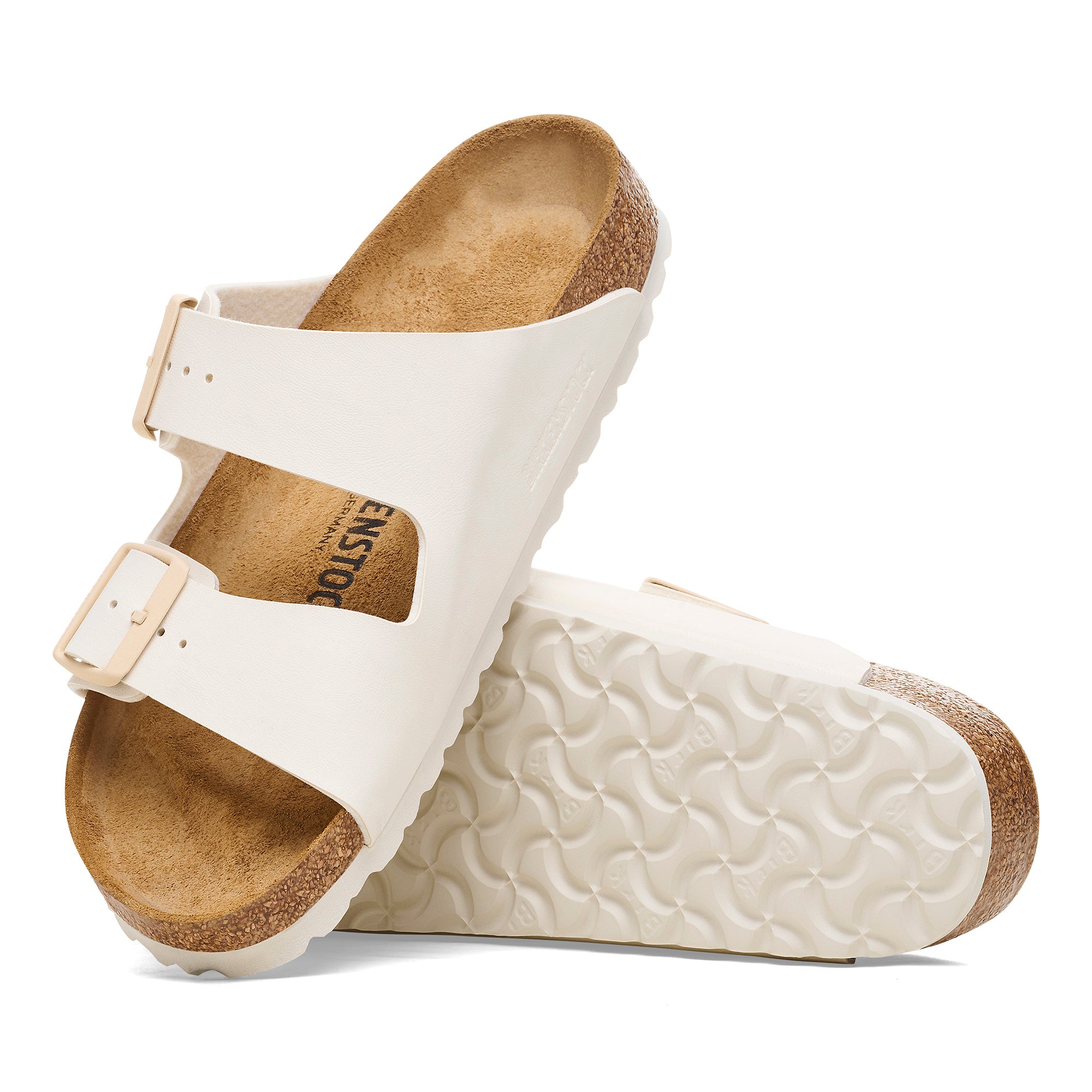 Birkenstock Arizona Womens Sandal Birko-Flor-Eggshell 5
