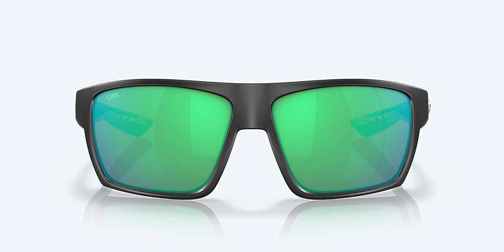 Costa Del Mar Bloke Sunglasses Matte Black Green Mirror 580G
