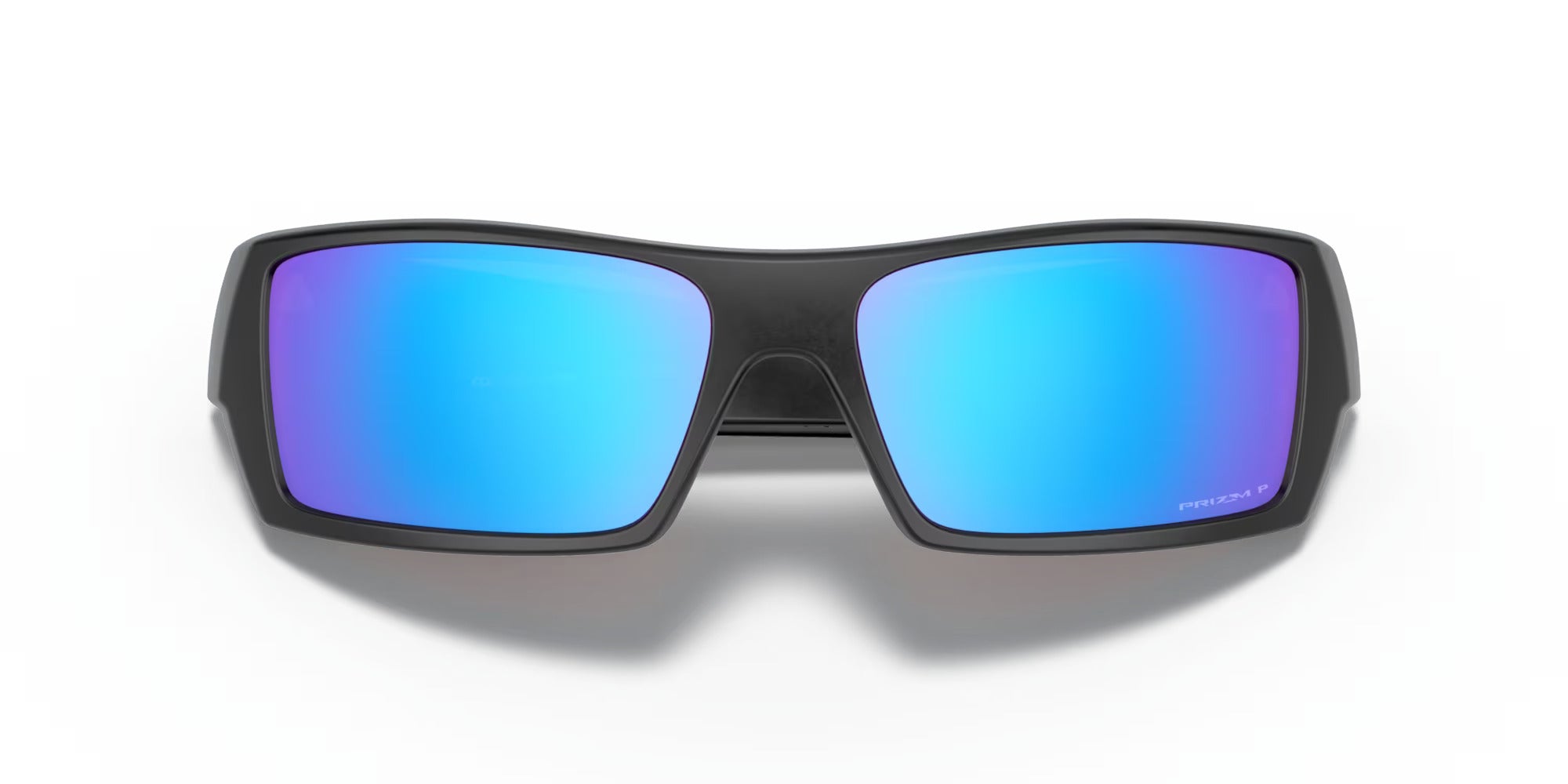 Oakley Gascan Polarized Sunglasses Matte Black Prizm Sapphire Square