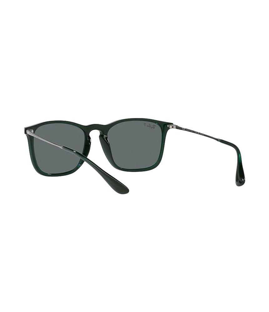 Ray-Ban Chris Polarized Sunglasses TransparentGreen DKGrey
