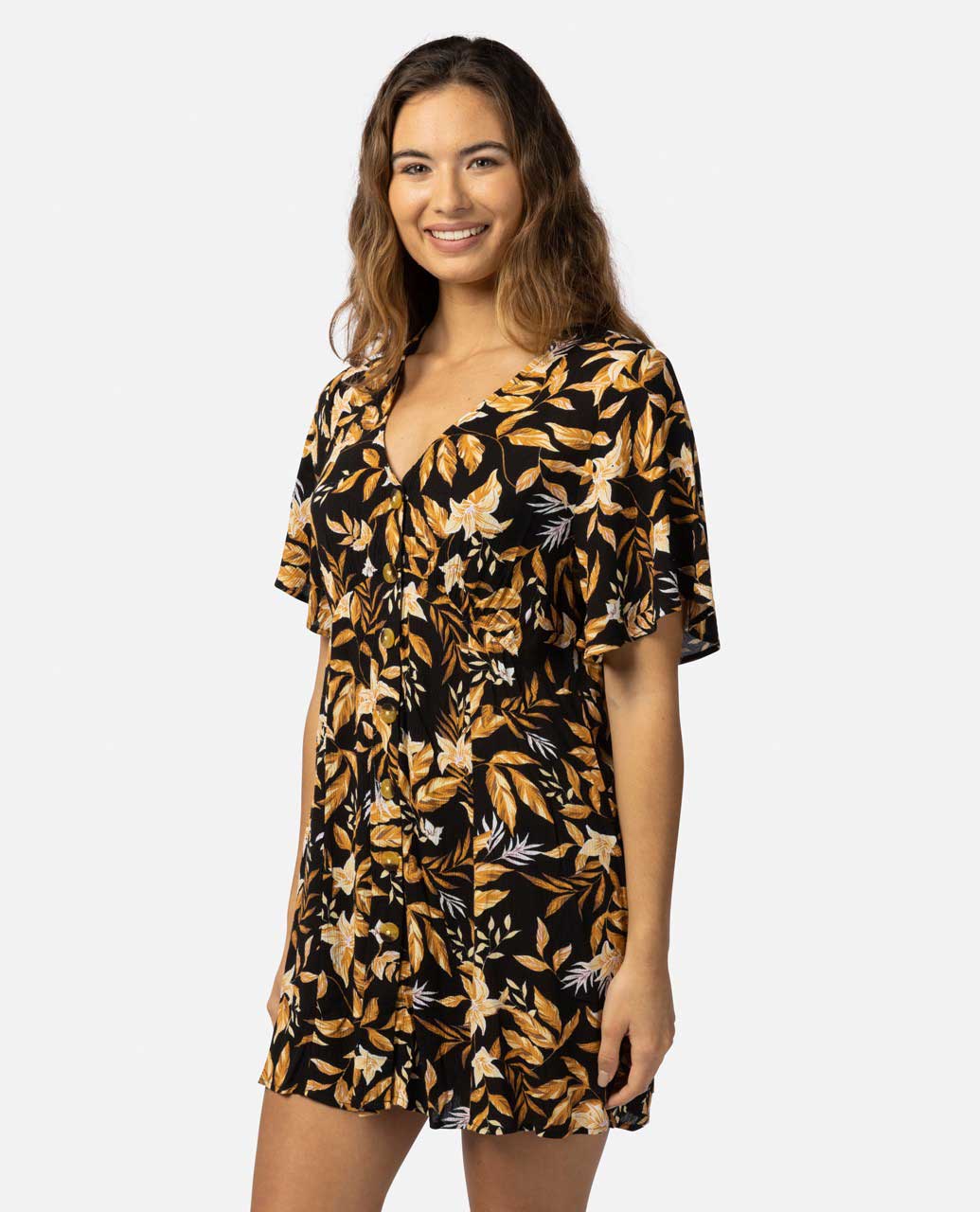 Rip Curl La Isla Button Through Dress 0090 S