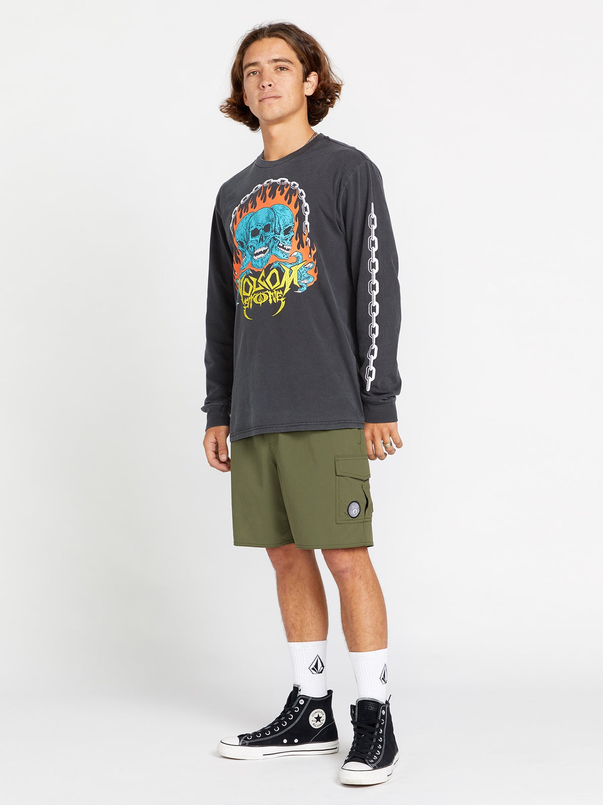VOLCOM TRULY LIBERATORS 17 WMS-WINTER MOSS XL